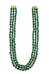 Ishhaara_Green Kundan Beads Embellished Necklace _Online_at_Aza_Fashions