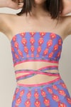 Limerick by Abirr N' Nanki_Multi Color 82% Polyester Printed Paisley Straight Lyle Bikini Set  _Online_at_Aza_Fashions