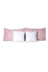 H2H_Pink Linen Victoria Stripe Print Bed Cover Set_Online_at_Aza_Fashions