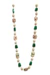 Ishhaara_Multi Color Stone Embellished Necklace _Online_at_Aza_Fashions