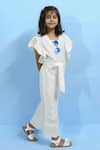 Littlecheer White Cotton Embroidery Swan Fairy Schiffli Jumpsuit Online at Aza Fashions Littlecheer_White Cotton Embroidery Swan Fairy Schiffli Jumpsuit _Online_at_Aza_Fashions