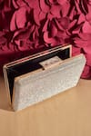 Buy_Alor Bags_Silver Embellished Maharani Clutch _at_Aza_Fashions