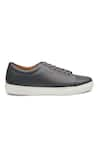 Shop_Rapawalk_Grey Lace Up Leather Sneakers  _Online_at_Aza_Fashions