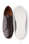 Shop_Rapawalk_Brown Lace Up Leather Sneakers  _at_Aza_Fashions