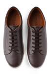 Buy_Rapawalk_Brown Lace Up Leather Sneakers  _Online_at_Aza_Fashions