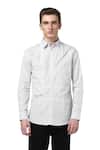 Buy_Noonoo_White 100% Cotton Embroidered Shirt _at_Aza_Fashions