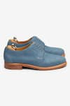 Bridlen_Blue Slip On Style Blucher Shoes  _Online_at_Aza_Fashions