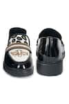 Shop_Sole House_Black Queen Bee Embroidered Loafers _Online_at_Aza_Fashions