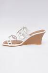 Shop_Sole House_White Crystals Embellished Cutout Wedges_Online_at_Aza_Fashions