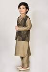 Buy_Arihant Rai Sinha_Brown Handloom And Cotton Woven Thread Jacket & Kurta Set _Online_at_Aza_Fashions