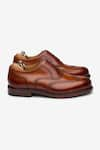 Bridlen_Brown Wingtip Oxford Shoes  _Online_at_Aza_Fashions