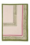 Shop Inheritance India Green Cotton Hand Block Print Table Mats Set Of 6 at Aza Fashions Shop_Inheritance India_Green Cotton Hand Block Print Table Mats Set Of 6_at_Aza_Fashions