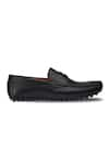 Rapawalk_Black Handcrafted Penny Moccasins Loafers  _at_Aza_Fashions