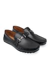 Buy_Rapawalk_Black Handcrafted T-buckle Moccasins Loafers  _at_Aza_Fashions