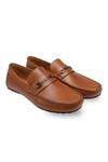 Buy_Rapawalk_Brown Handcrafted H-buckle Moccasins Loafers  _at_Aza_Fashions