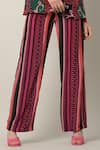 Buy_Limerick By Abirr N' Nanki_Multi Color Crepe Printed Linear Niro Pant  