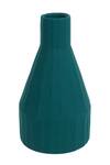 H2h_Green Ceramic Textured Morandi Vase_Online_at_Aza_Fashions