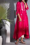 Buy_Ampm_Pink Chanderi Kurta Set_at_Aza_Fashions
