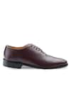 Rapawalk_Maroon Handcrafted Wholecut Oxford Shoes  _at_Aza_Fashions