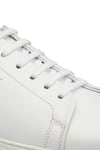 Rapawalk_White Lace Up Leather Sneakers _at_Aza_Fashions