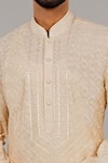 Buy_Vanshik_Beige Kurta  Churidar Cotton Set _Online_at_Aza_Fashions