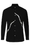 Buy_Noonoo_Black Giza Cotton Slim-fit Shirt _Online_at_Aza_Fashions