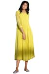 Shop_AMPM_Yellow Pintuck Flared Tunic_Online_at_Aza_Fashions