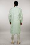 Shop_Vanshik_Green Kurta  Churidar Cotton Set _at_Aza_Fashions