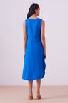 Shop_The Summer House_Blue Sabrina Midi Dress_at_Aza_Fashions