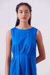 Buy_The Summer House_Blue Sabrina Midi Dress_Online_at_Aza_Fashions