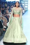 Buy_Anushree Reddy_Green Embroidered Lehenga Set_at_Aza_Fashions