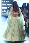 Shop_Anushree Reddy_Green Embroidered Lehenga Set_at_Aza_Fashions