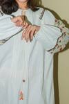 Buy Nikasha White Cotton Round Embroidered Dress Online at Aza Fashions Buy_Nikasha_White Cotton Round Embroidered Dress _Online_at_Aza_Fashions