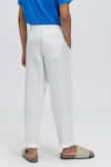 Shop_Terra Luna_White 100% Linen Nash Chinos _at_Aza_Fashions