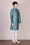 Arihant Rai Sinha_Green Silk Kurta Set _Online_at_Aza_Fashions