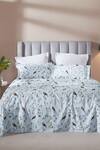 Buy_Houmn_White 100% Cotton Printed Sanctum Digital Bedsheet Set_at_Aza_Fashions