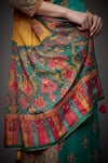 RI.Ritu Kumar Green Kurta Silk Lining And Palazzo Viscose Dupatta Embroidered Set at Aza Fashions RI.Ritu Kumar_Green Kurta Silk Lining And Palazzo Viscose Dupatta Embroidered Set _at_Aza_Fashions