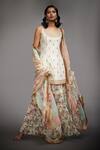 Buy RI.Ritu Kumar White Kurta Silk Lining, Pant And Dupatta Viscose U Neck Gharara Set Online at Aza Fashions Buy_RI.Ritu Kumar_White Kurta Silk Lining, Pant And Dupatta Viscose U Neck Gharara Set _Online_at_Aza_Fashions