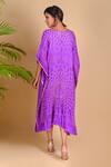 Shop_Dyelogue_Purple Gajji Silk Bandhani Dress _at_Aza_Fashions