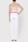 Shop_Three Piece Company_White Cotton Flared Pant _at_Aza_Fashions