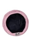 Buy_Hair Drama Co_Pink Broach Embellished Emily In Paris Metal Beret _Online_at_Aza_Fashions