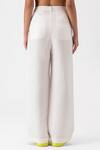 Buy_Genes Lecoanet Hemant_White Plain Flared Trouser _Online_at_Aza_Fashions