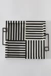 Buy_Table Manners_Black Ss/inlay Bone On Your Stripes Box Tray_Online_at_Aza_Fashions