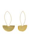 Buy_Ishhaara_Gold Plated Taco Shaped Dangler Earrings _Online_at_Aza_Fashions