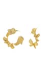 Buy_Ishhaara_Gold Plated Wave Shaped Hoops _Online_at_Aza_Fashions