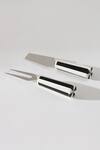 Buy_Table Manners_Black Ss/bone On Your Stripes Cheese Knives Set_Online_at_Aza_Fashions
