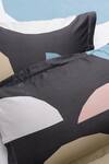 Buy_Kyoona_Multi Color 100% Cotton Semi Polka Dot Phases Of Moon Bedcover Set _Online_at_Aza_Fashions