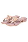 Shop_Kaltheos_Purple Embellished Luna Butterfly Block Heels _Online_at_Aza_Fashions