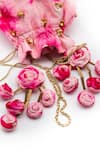 Buy_Vareli Bafna_Pink Gulabo Tie-dyed Potli Bag_Online_at_Aza_Fashions