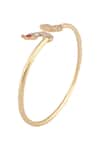 Buy_Ivorine_Gold Plated Embellished Peacock Bracelet _Online_at_Aza_Fashions